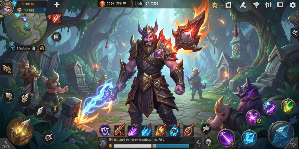 Screenshot gameplay 797K menampilkan pertarungan seru dengan grafis yang memukau.