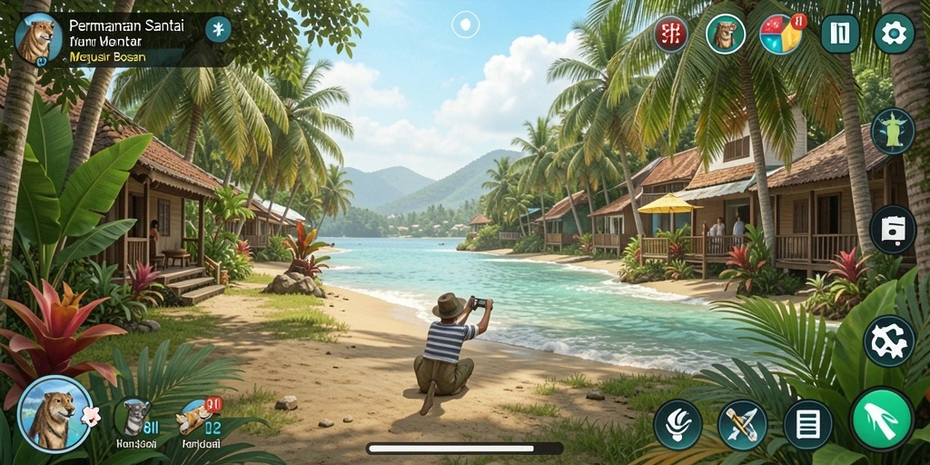 Tampilan gameplay 8II yang seru dan menghibur di dalam permainan Casual.