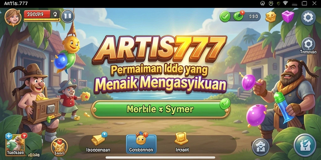 Tampilan gameplay <strong>ARTIS777</strong> yang menarik dan penuh warna.
