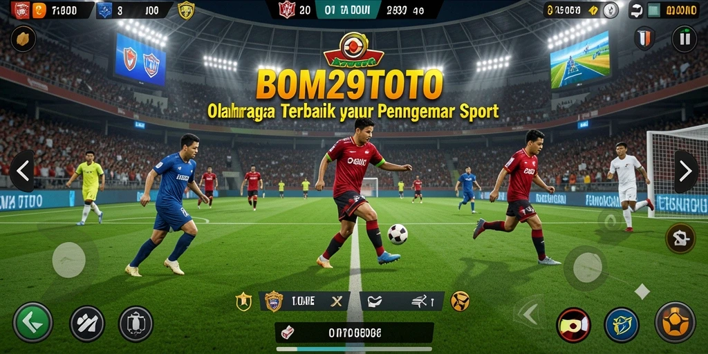 Gameplay mendebarkan dalam <strong>BOM29TOTO</strong> yang menggambarkan aksi olahraga.