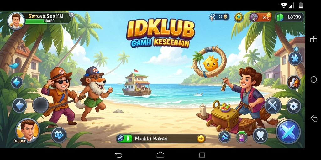 Tampilan gameplay IDKLUB yang menarik dan penuh warna.