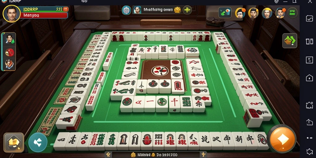 Screenshot gameplay IDRRP menampilkan keseruan permainan Mahjong.