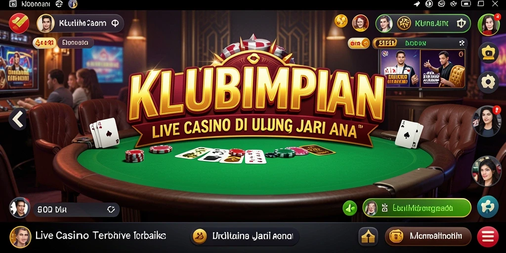 Tampilan gameplay Live Casino di KLUBIMPIAN yang menarik.