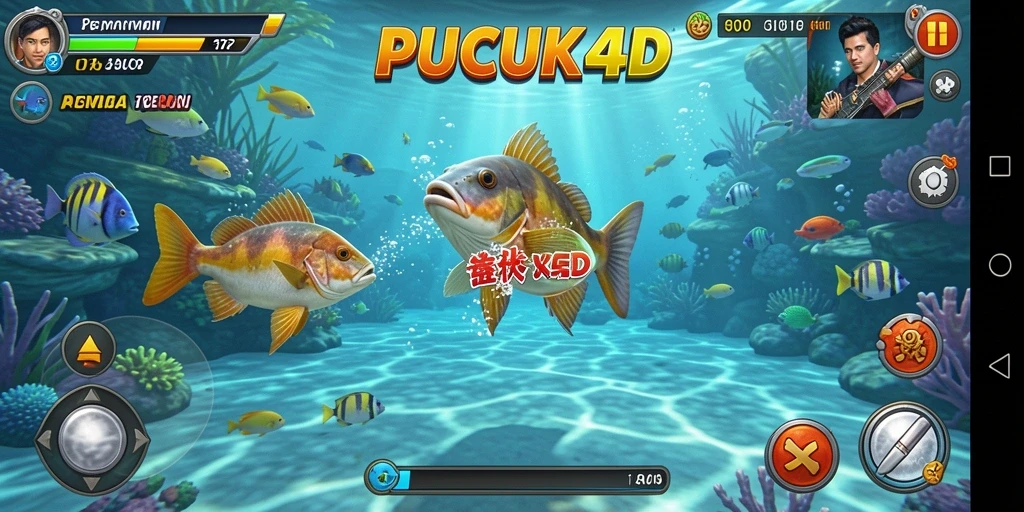 Tampilan menawan dari gameplay PUCUK4D yang penuh aksi Tembak Ikan.