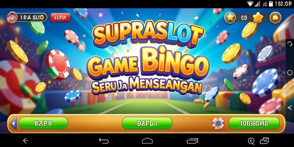 Tampilan gameplay seru dalam SUPRASLOT yang penuh tantangan Bingo.