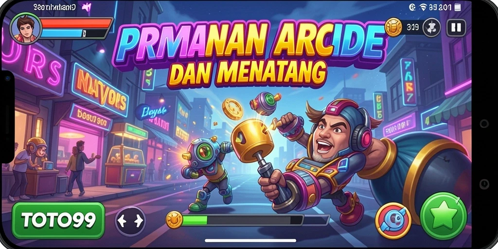 Tangkapan layar utama TOTO99 menampilkan gameplay Arcade yang mengasyikkan.