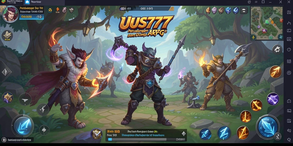 Tangkapan layar dari gameplay UUS777 yang menampilkan pertarungan epik.