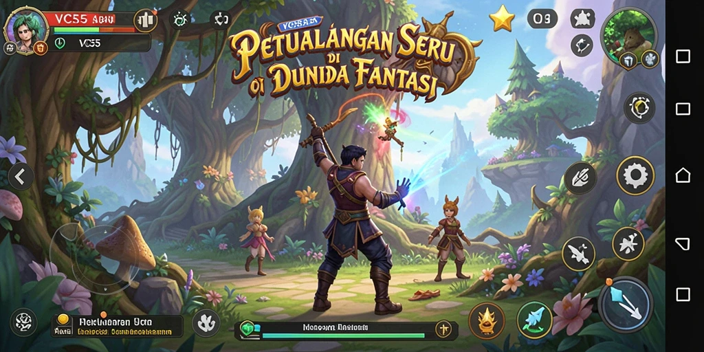 Gameplay seru VC55 dengan grafis menawan dan karakter menarik.